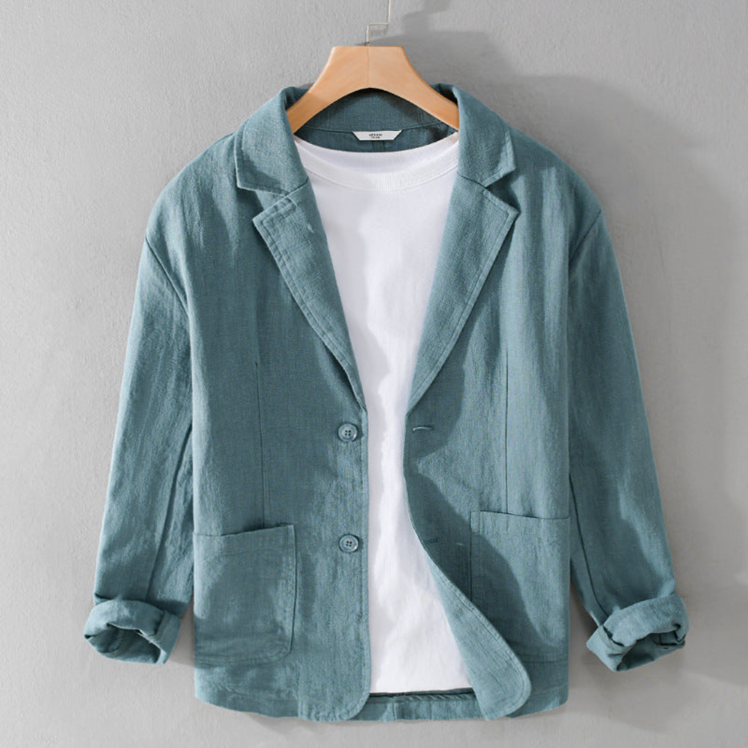 Aria | Homem Blazer Linho Pasvorm Relaxado