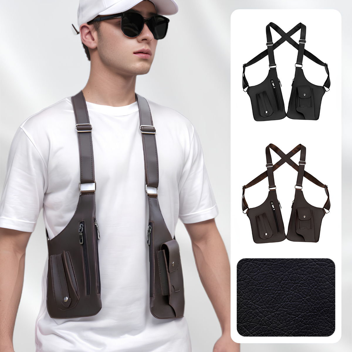 Hazel | Bolsa Tiracolo Masculina Antifurto