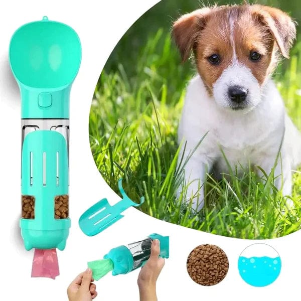 Sorrel | Garrafa de Água para Cães 3 em 1 | Dispensador de Sacos, Armazenamento | BPA-Free, Portátil