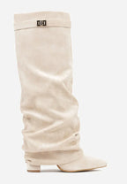 Botas Slouch Femininas | Bico Pontiagudo e Salto Baixo