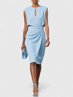 Vestido Feminino Liso Silhueta Elegante