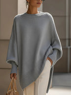 Mulher Camisola Oversize Relaxed Fit Gola Redonda