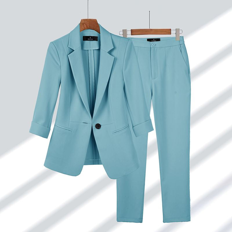 Elsa | Fato Feminino de 2 Peças | Blazer e Calça | Elegante, Confortável