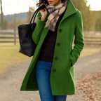 Jade | Mulher Casaco Inverno Clássico Botões