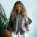 Kira | Camisa Feminina Manga Longa Boho Relaxada