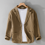 Aria | Homem Blazer Linho Pasvorm Relaxado