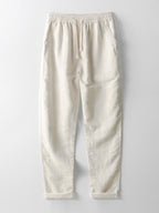 Conjunto masculino linho camisa e calça 2 peças casual