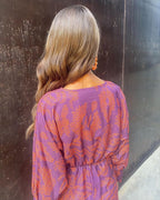Valentina | Vestido Feminino Maxi Boho Decote V Estampado