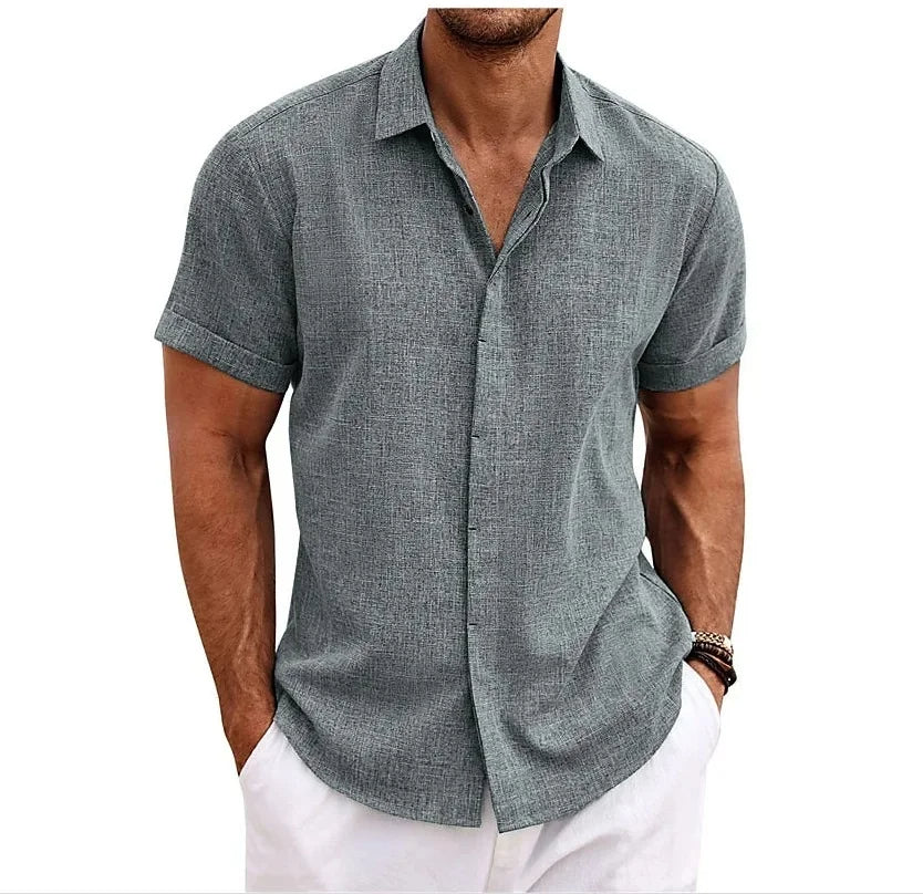 Yasmin | Camisa de Linho Masculina Regular Fit
