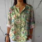 Wren | Blusa Floral Decote V Feminina