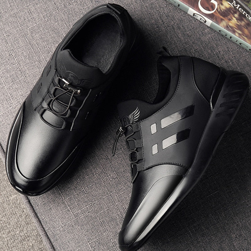 Sapatos Ortopédicos Masculinos Couro com Suporte de Arco