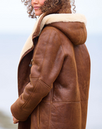 Greta | Casaco Feminino com Capuz Relaxado Inverno
