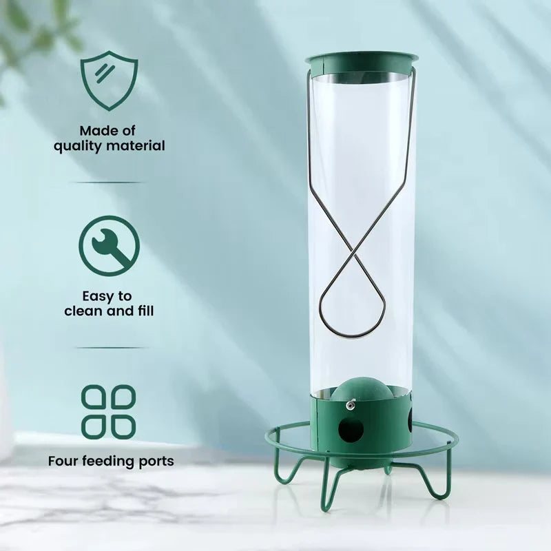 Ottavia | Comedouro para Pássaros | À Prova de Esquilos, Rotativo | Metal Resistente