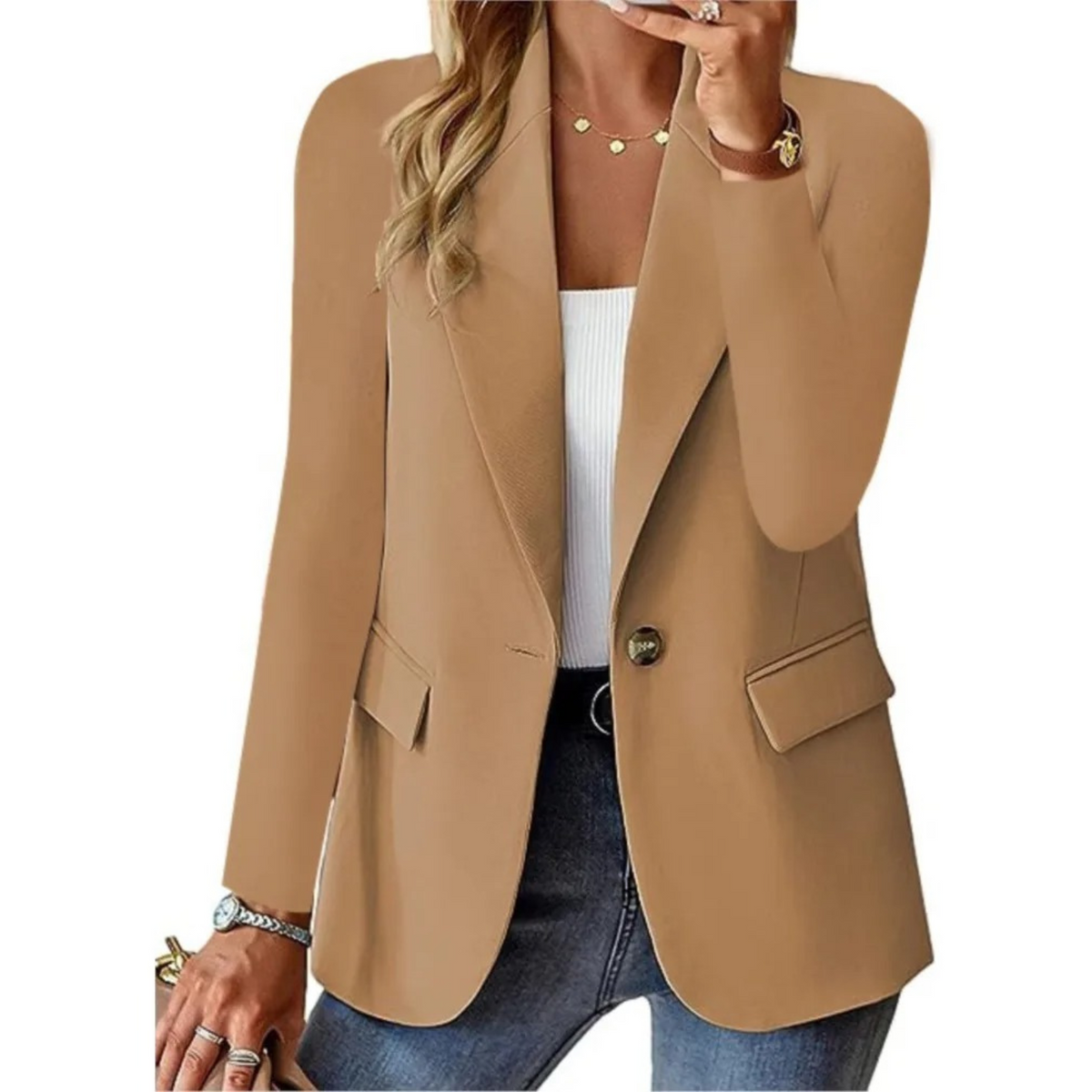 Eira | Blazer Feminino Manga Longa Casual