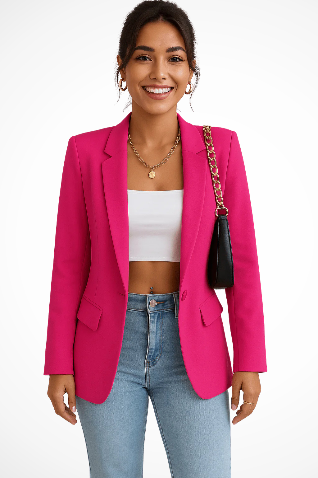 Ottoline | Blazer Feminino Estruturado Botão Único