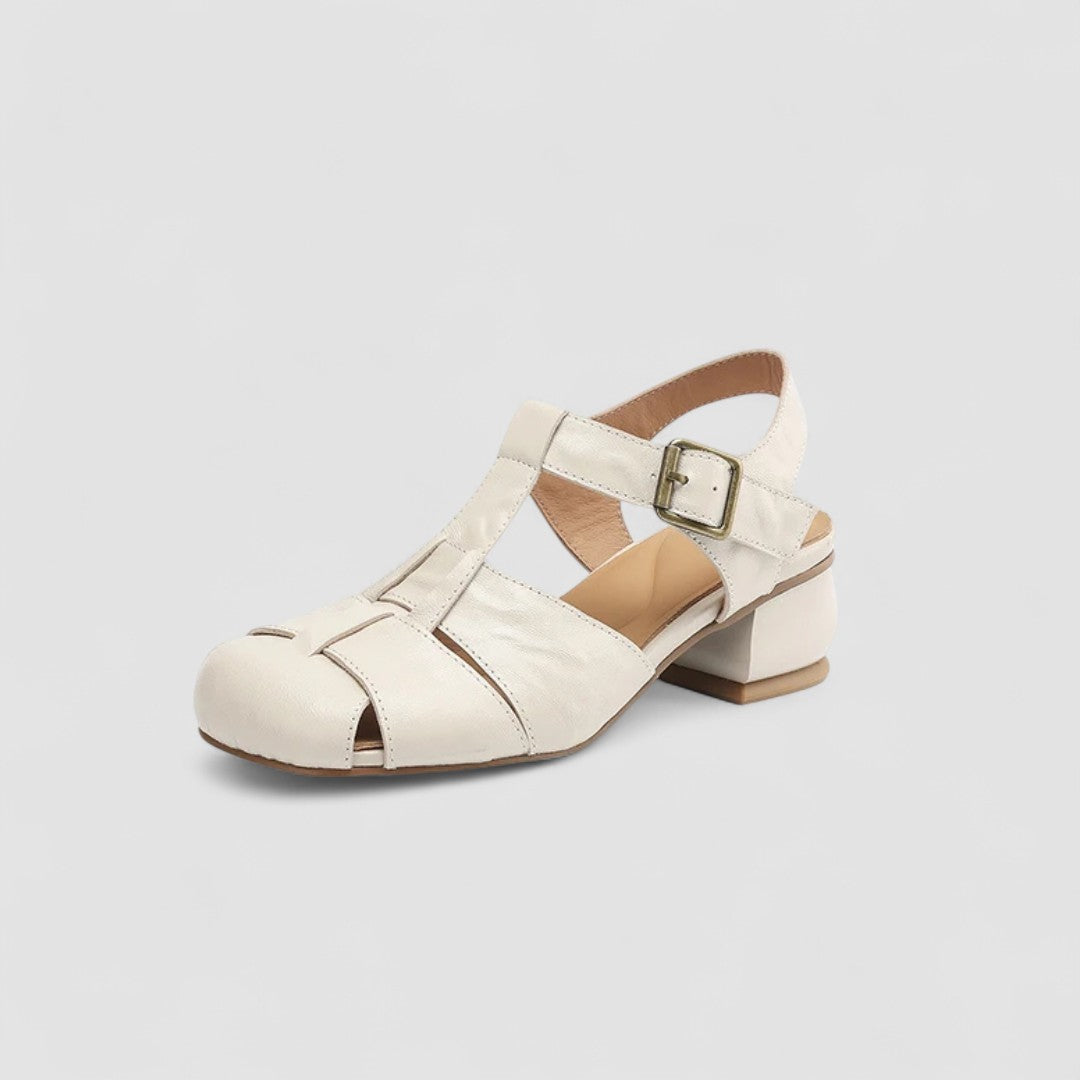 Anouk | Sapatos Mary Jane Femininos Salto Bloco Bico Quadrado Ortopédico