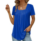 Selene | Blusa Feminina Manga Curta Decote Quadrado