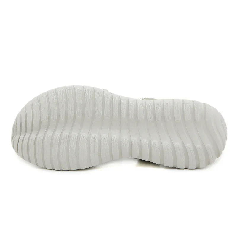 Sandálias Femininas com Velcro | Conforto Ajustável | Couro PU