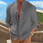 Vianne | Camisa de Algodão Manga Longa Masculina