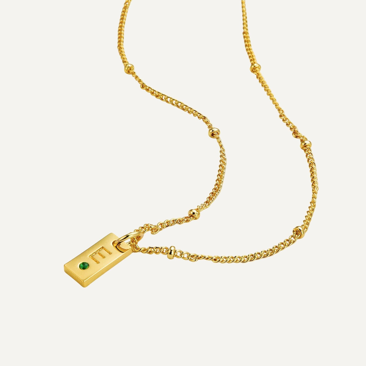 Freya | Colar com Inicial e Pedra do Mês de Nascimento