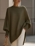 Mulher Camisola Oversize Relaxed Fit Gola Redonda