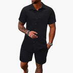Ximena | Conjunto Masculino 2 Peças Camisa e Calção Jacquard
