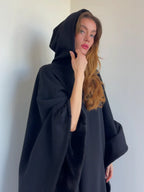 Mulher Hoodie Manta Oversized com capuz, fit amplo e acolhedor
