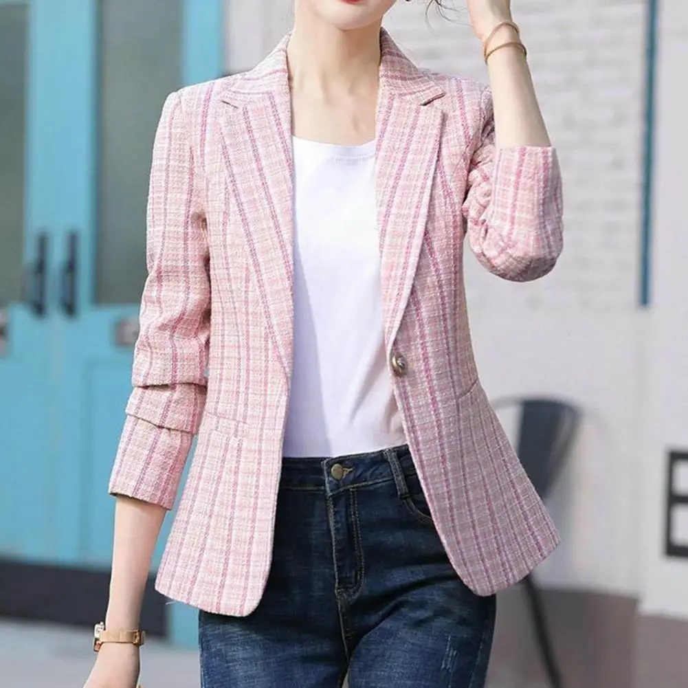 Briar | Mulher Blazer Um Botão Casual Escritório