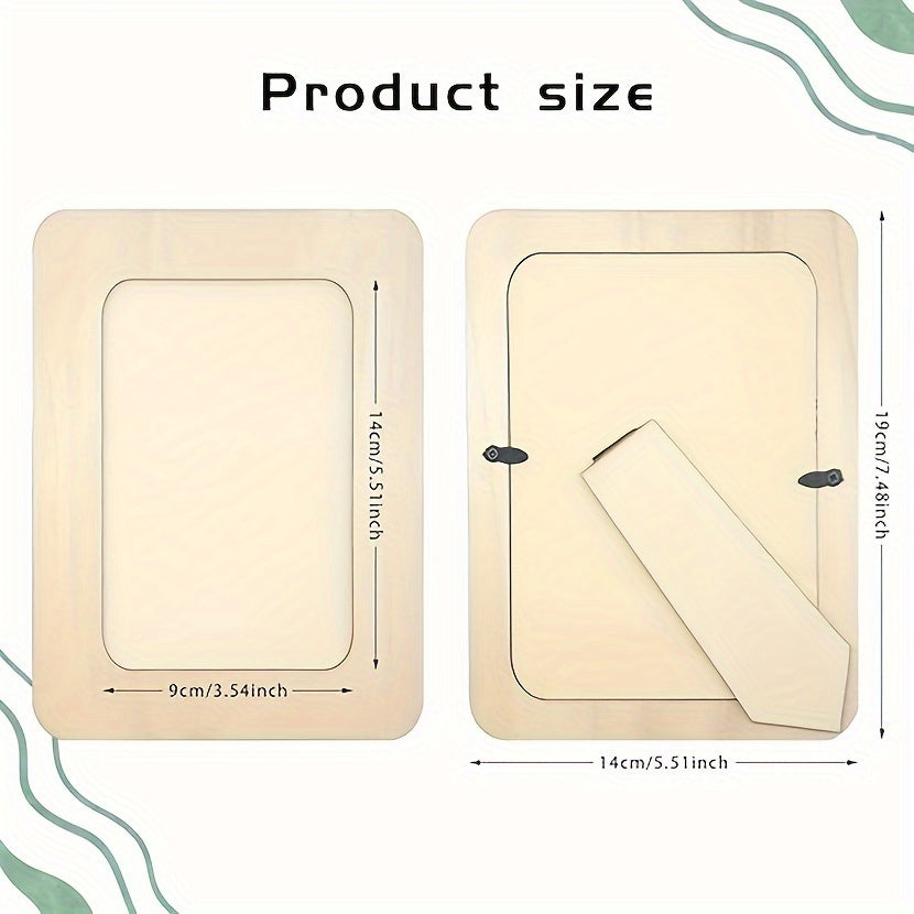 Vianne | Porta-Retratos de Madeira DIY | Conjunto de 10 | 15,24 cm, Decoração