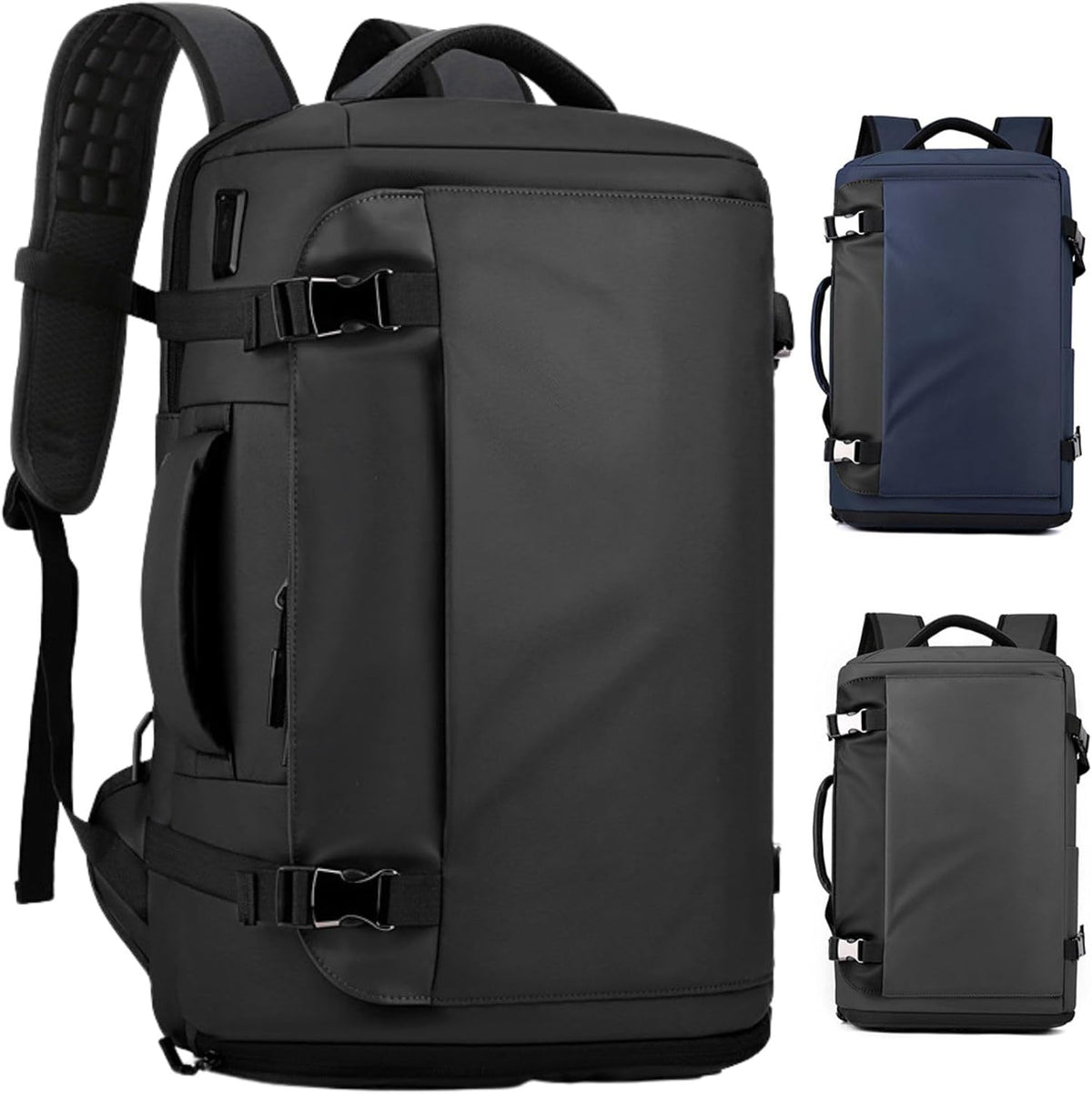 Mochila para Laptop 15" | Impermeável, Abertura Lateral & USB-C | Anouk