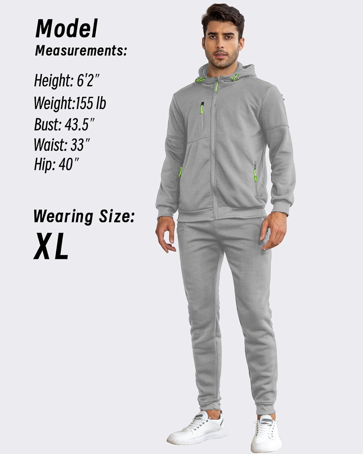 Fato de Treino Masculino | Slim-Fit, Respirável, Elástico | Iris
