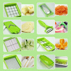 Cortador de Legumes 12 em 1 | Multifuncional, Inox | Nina