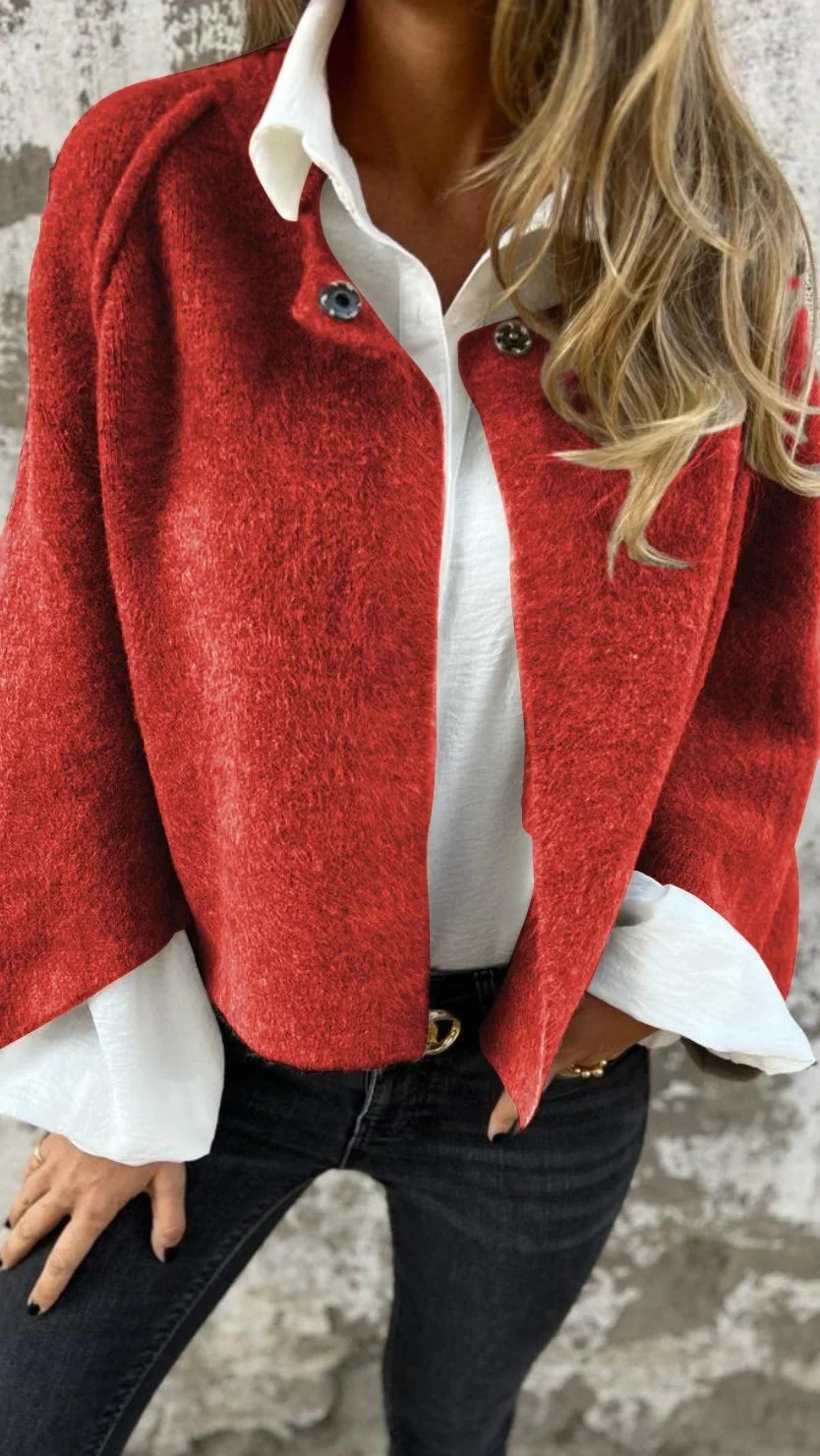 Marlow | Casaco Feminino Manga Longa Gola Redonda