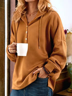 Sweater Feminino Vintage | Manga Longa, Botões | Estilo Casual Clássico