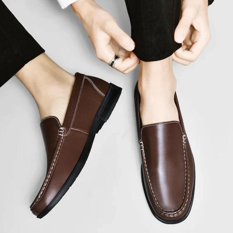 Bexcellent | Mocassins Couro Masculino Slip On