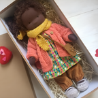 Ivy | Boneca Waldorf Artesanal Algodão Lã
