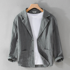 Aria | Homem Blazer Linho Pasvorm Relaxado