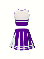 Calla | Conjunto de Cheerleading Infantil | Animação, Esporte | Saia, Top e Pompons