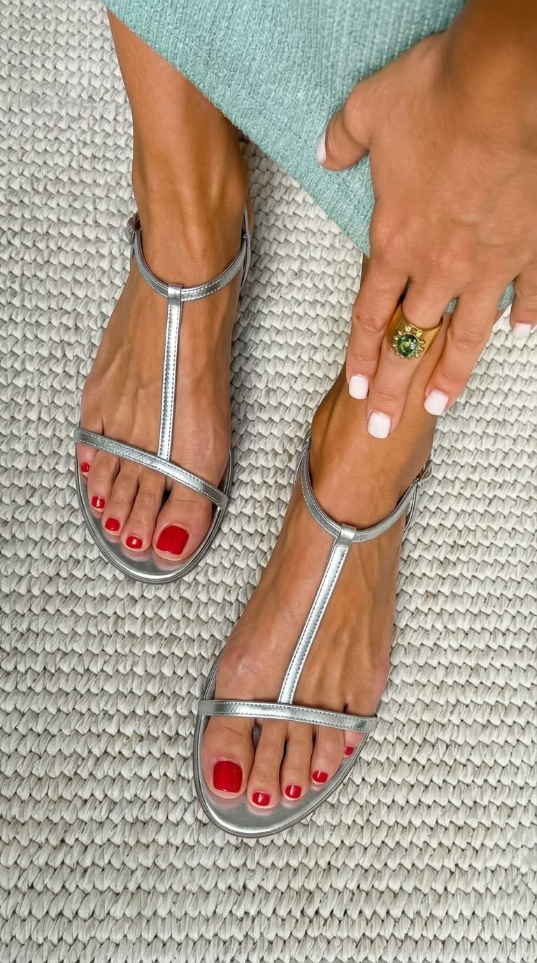 Sandálias Mulher Tira T | Minimalistas, Verão | Design Elegante