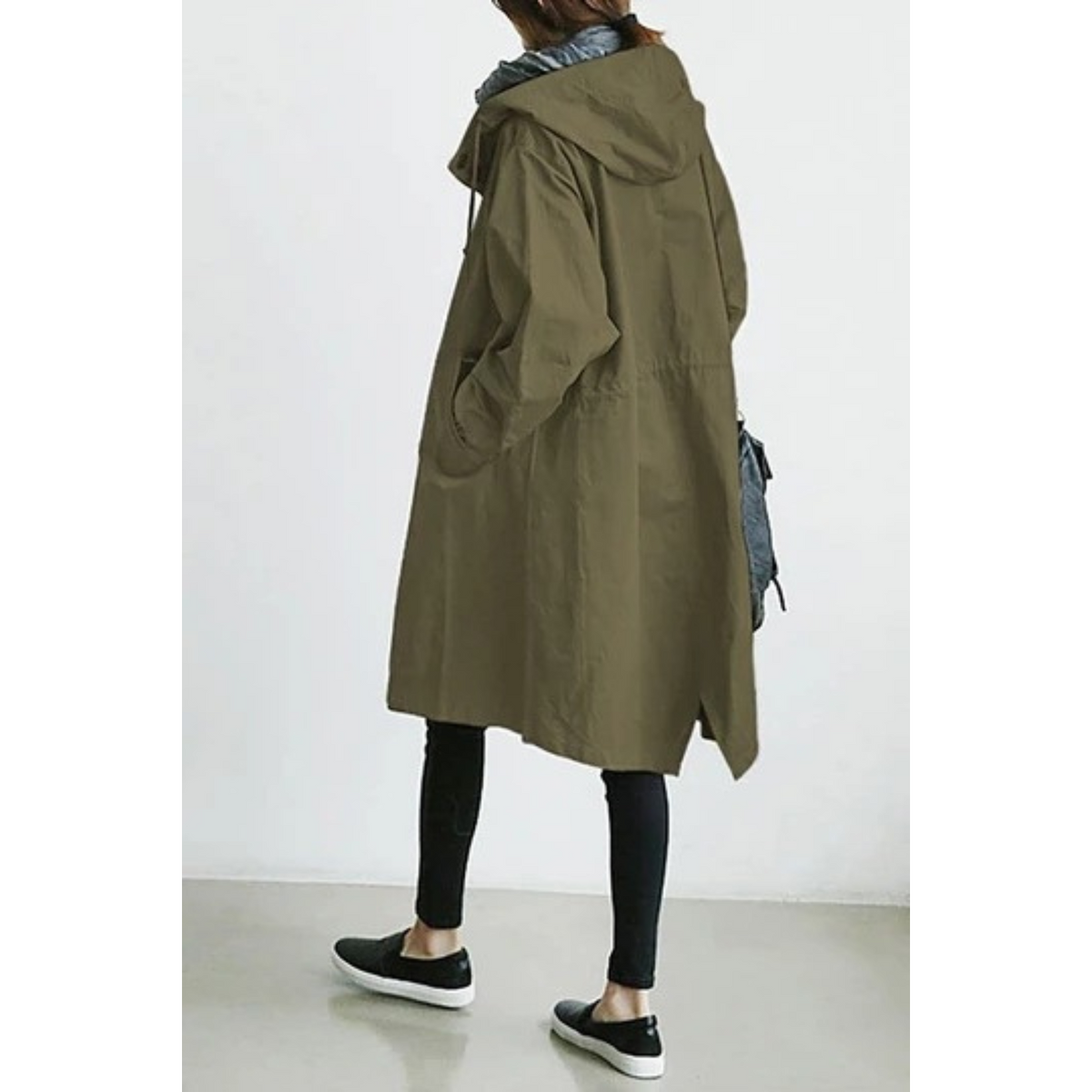 Verena | Casaco Trench Feminino Longo com Capuz