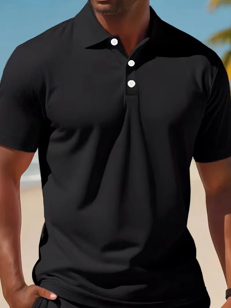 Conjunto de Shorts para Homem | Polo e Calção | Poliéster