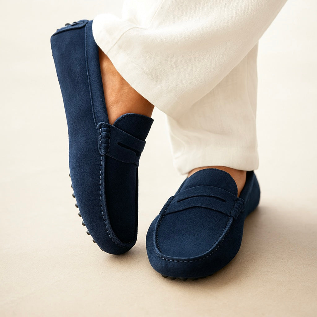 Lux | Mocassins Camurça Slip-On