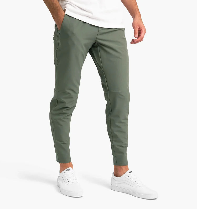 Calças de Fato Masculinas | Tecido Stretch Elástico | Escritório e Lazer