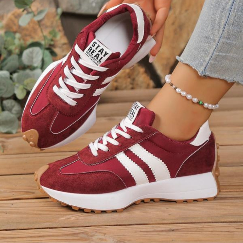 Wren | Sapatilhas Retro Femininas Estilo Camurça Perfil Baixo