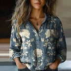 Zara | Blusa Feminina Estampada Manga Longa