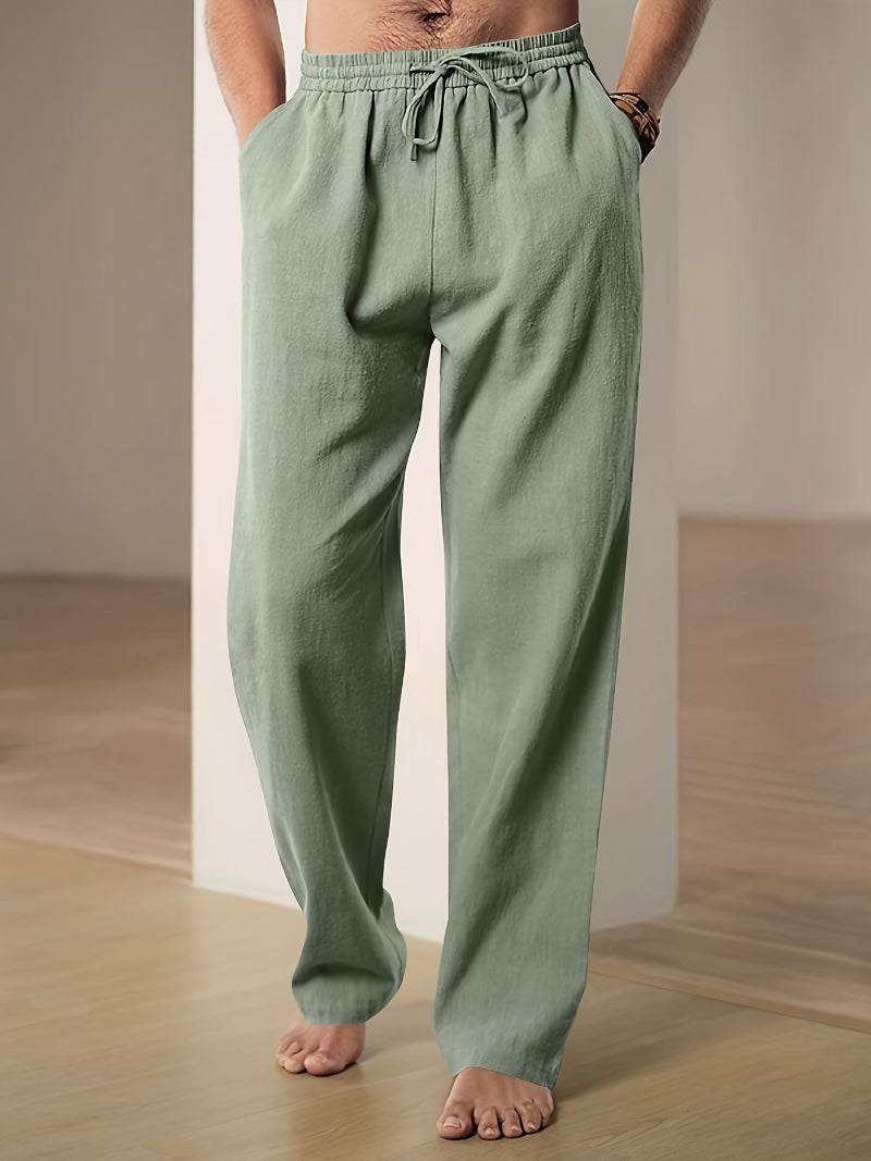 Giselle | Calças Homem Cintura Elástica Cordon Straight Fit