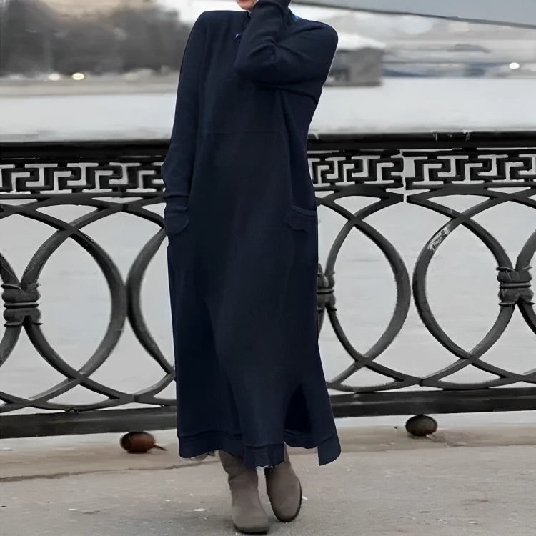Dahlia | Vestido de Inverno Feminino Malha Midi