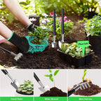Inez | Kit de Cuidados Bonsai 24 Peças | Aço Carbono, Bolsa | Tesouras, Arames
