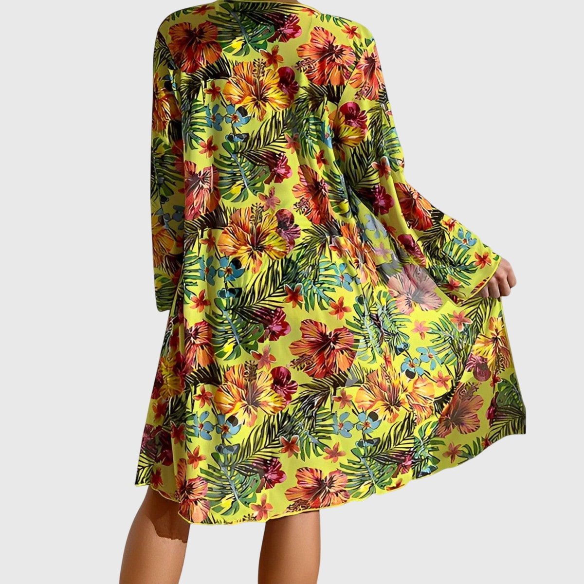 Biquíni Feminino | Estampa Tropical, Dois Volumes