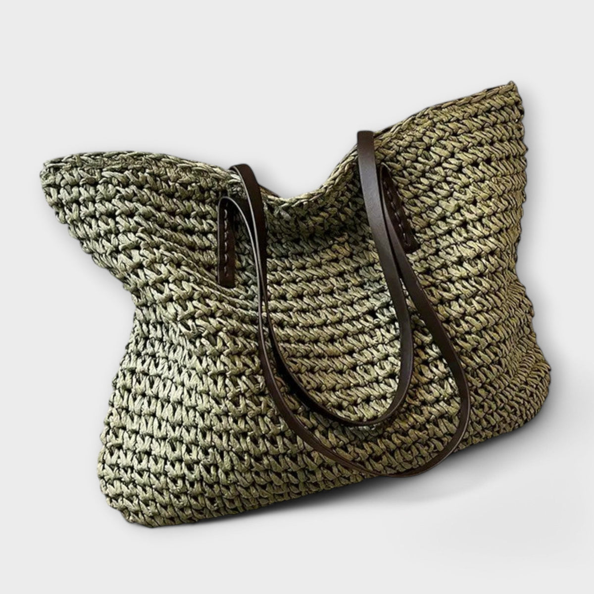 Bolsa Trançada Palha Leve Sustentável